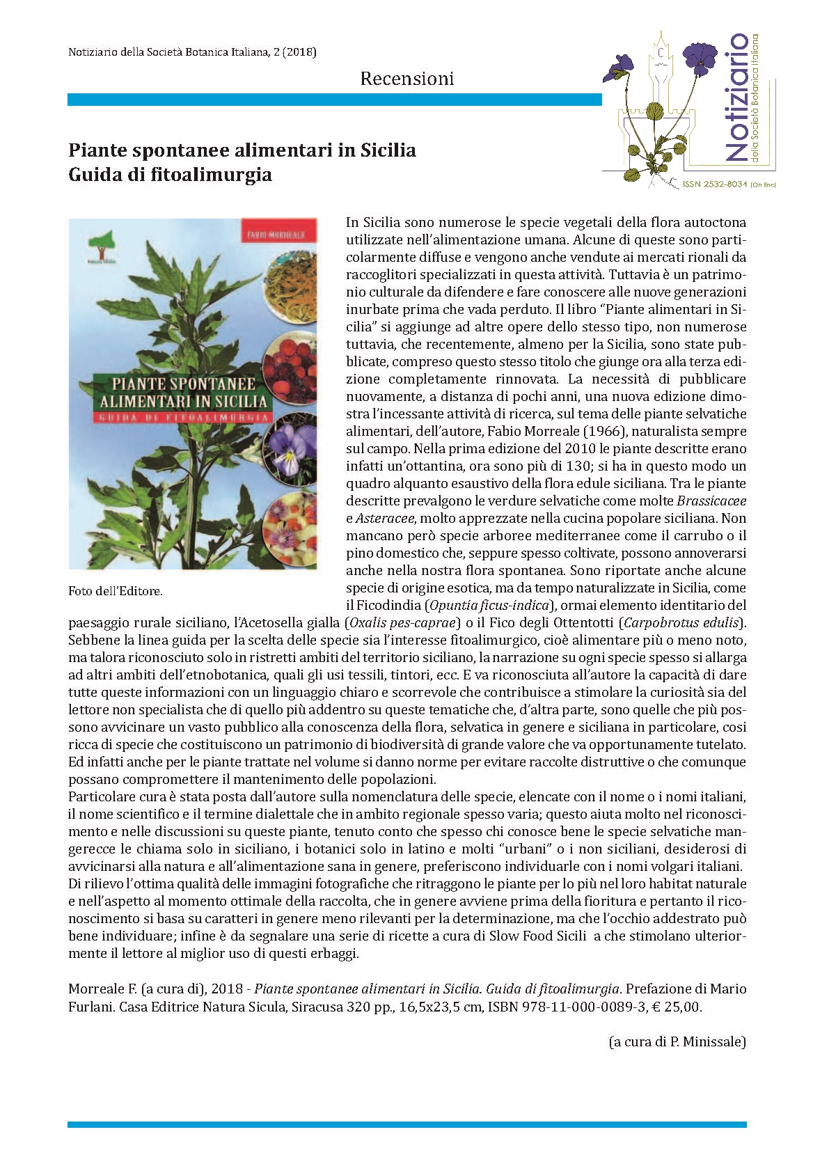 Recensione societa botanica italiana